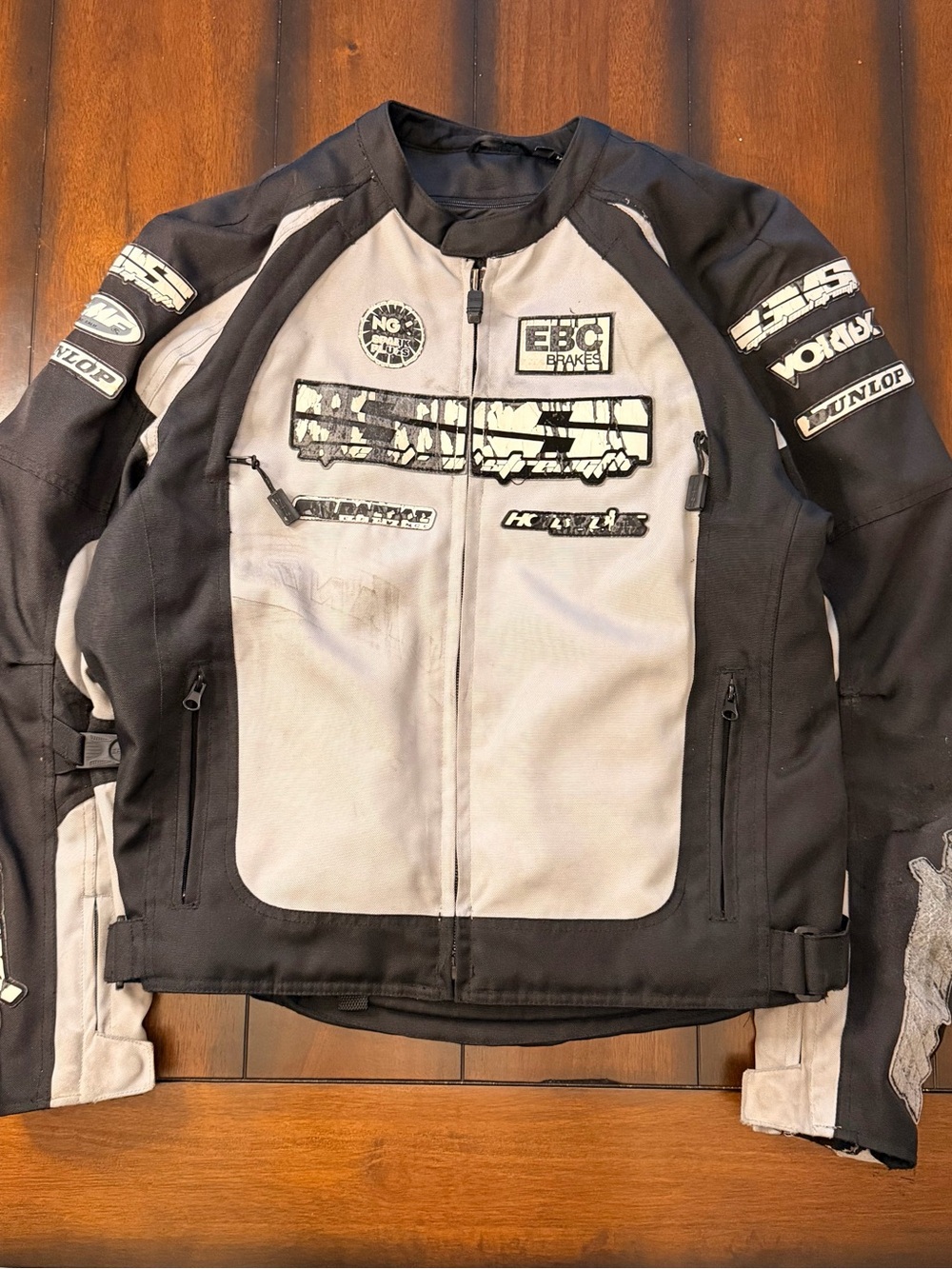 Distressed Speed and strength Motorcycle Jacket